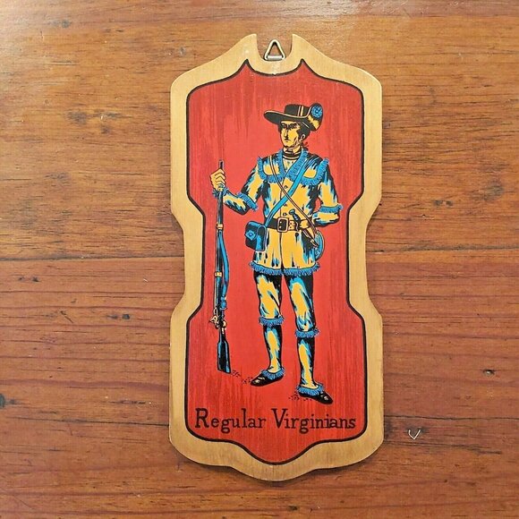 USA  Civil War Uniforms Set of 4 Wooden Wall Plaques- 9-1/2" x 4-1/2" - Picture 5 of 6